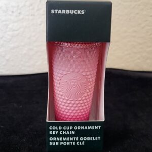 Starbucks Waxberry Pink  Cold Cup Mini Tumbler  Ornament Key Chain